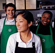 Three Baristas Smiling