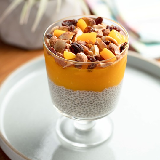 Vegan Chia Seed & Mango Oat Milk Parfait 