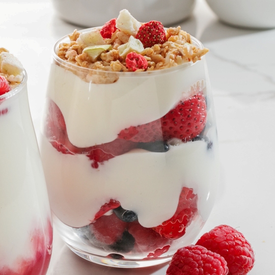 Greek Style Yogurt with Mixed Berries