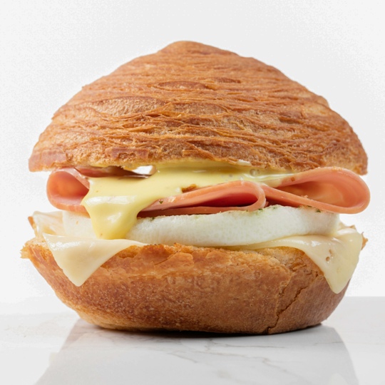Ham, Egg White & Swiss Croissant Sandwich