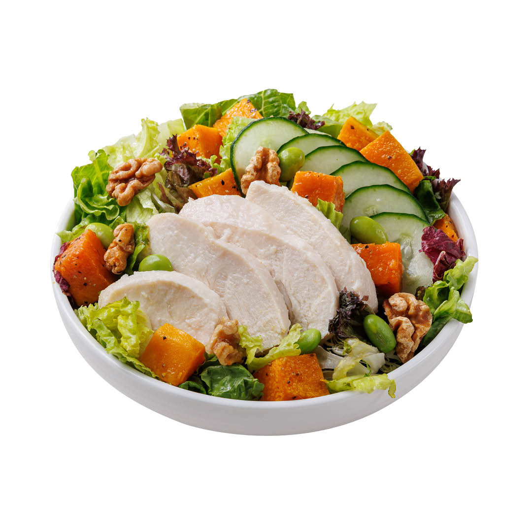 Roasted Pumpkin & Chicken Salad