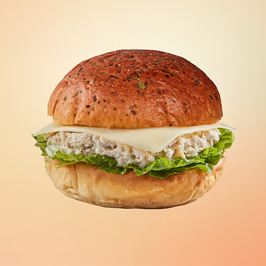 Rosemary Chicken, Cheese and Parsley Brioche Sandwich 