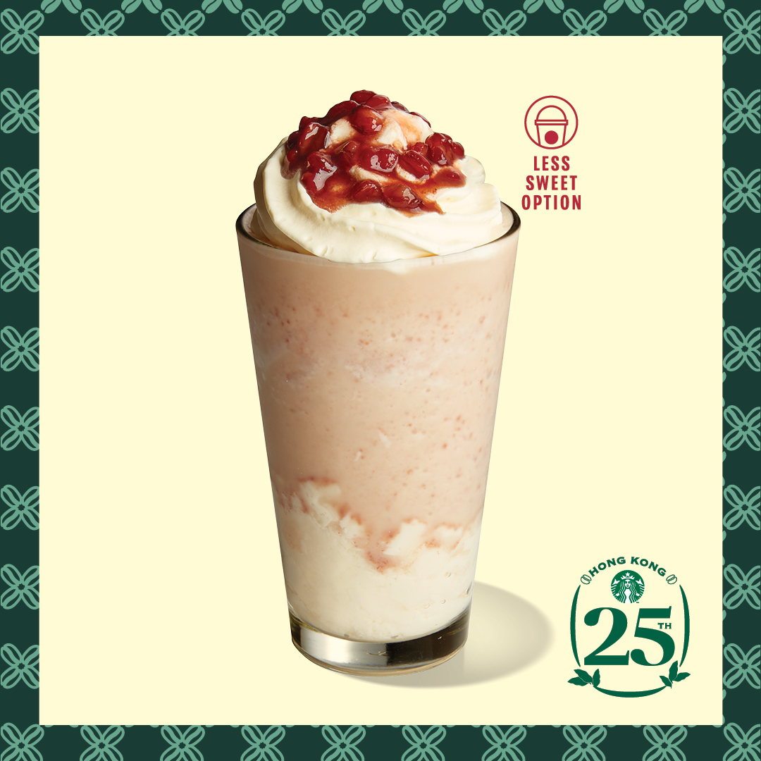 Red Bean Almondmilk Cream Frappuccino® with Tofu Pudding 