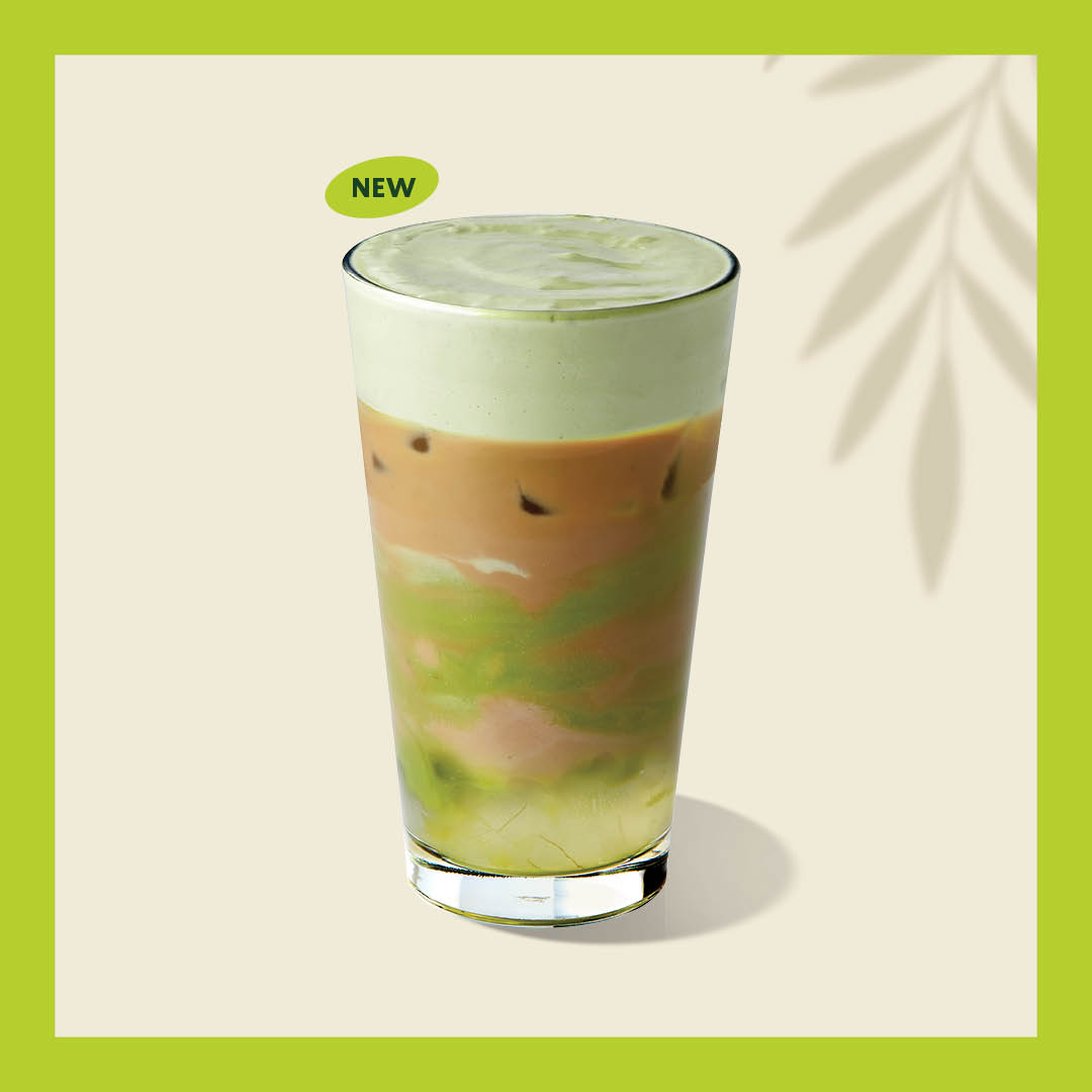 Starbucks Reserve™ Iced Avocado Cloud Latte ​ (with aloe vera bits) This beverage contains milk ingredients.