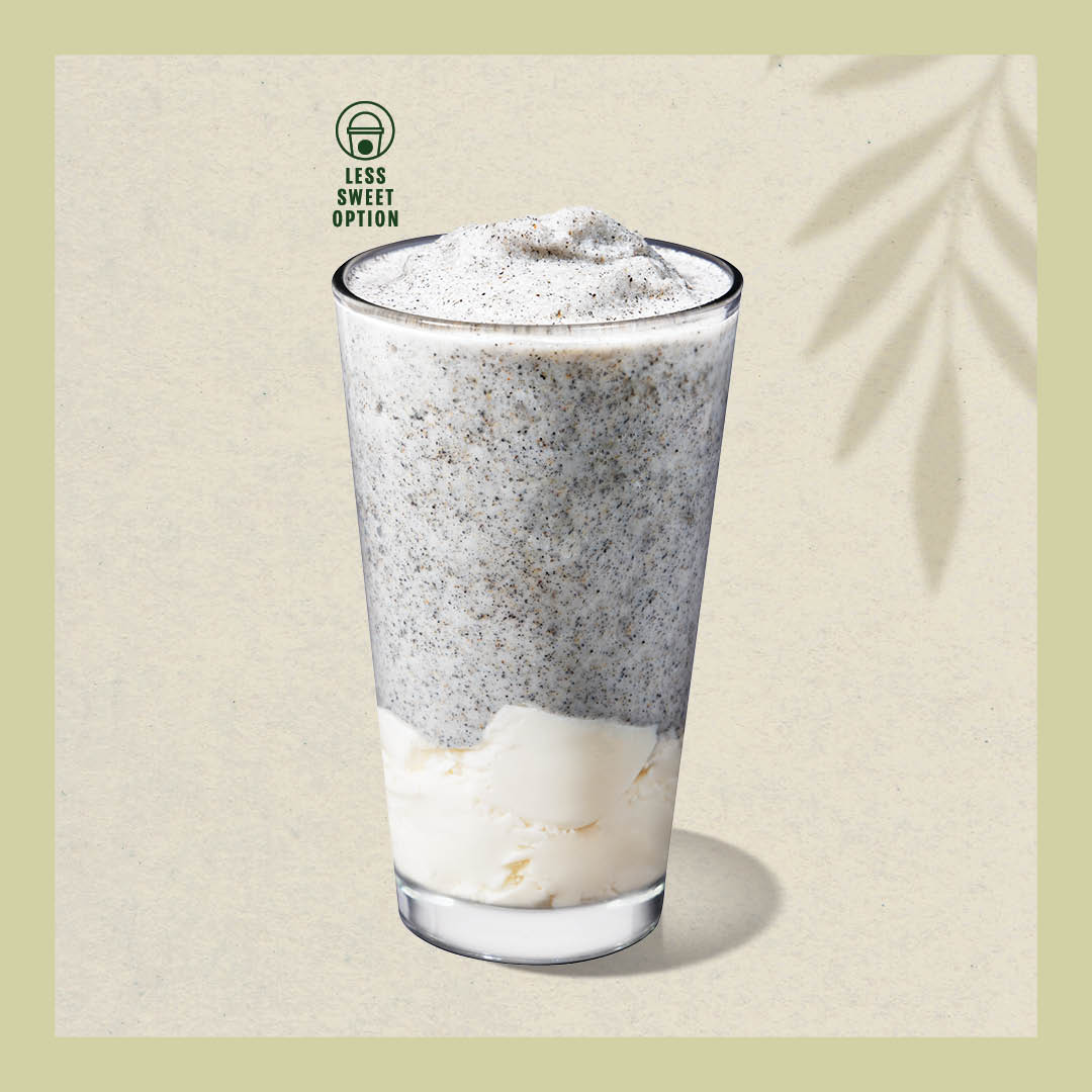 Black Sesame Cream Frappuccino® Blended Beverage (with Tofu Pudding)