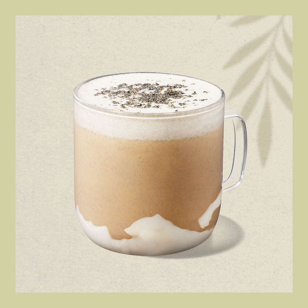 Starbucks Reserve™ Black Sesame Latte (with Tofu Pudding)