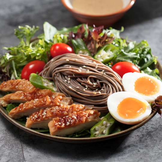 Soba Noodle with Teriyaki Chicken Salad