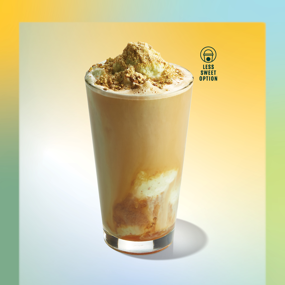 Salted-Caramel Pistachio OatMilk Coffee Frappuccino®