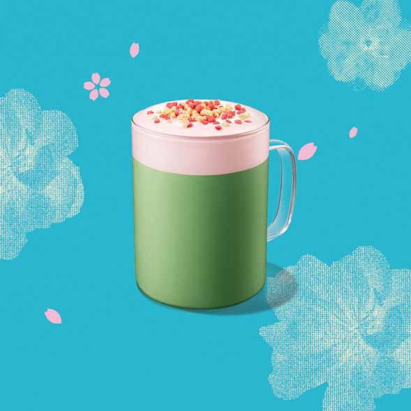 Strawberry Pie Pure Matcha Latte 