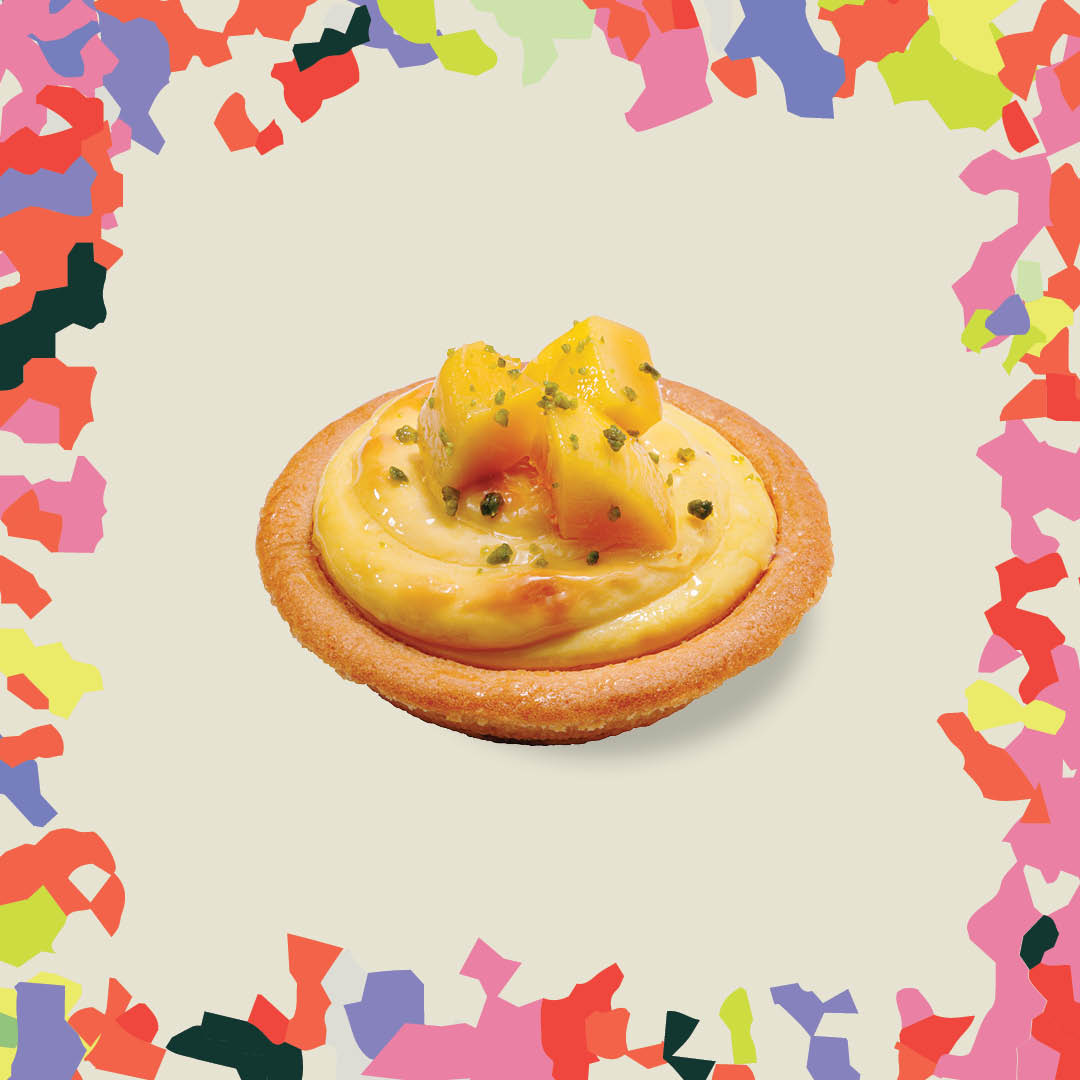 Mango Passionfruit Mochi Cheese Tart 